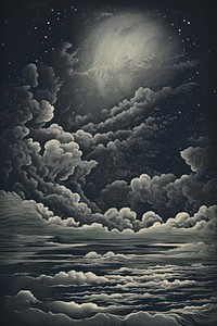 Night sky astronomy outdoors cumulus.