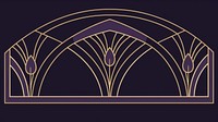 Lavender divider ornament architecture purple line.