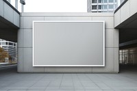 blank gray billboard sign