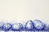Vintage drawing Easter eggs easter egg food.