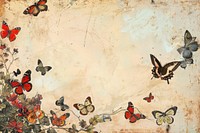Butterflies border painting art butterfly.