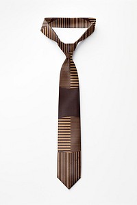 Brown necktie mockup psd