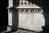 Shadow architecture pillar column.