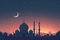 Islam eid background illustration architecture building outdoors.
