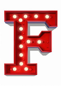 Theater sign letter F text red architecture.
