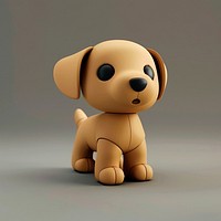 Puppy cartoon toy representation.