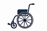 Disabled wheelchair icon logo white background parasports.