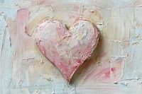Close up on pale pink Heart backgrounds painting heart.