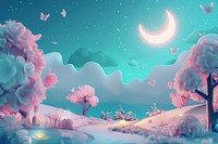 Cute moon background astronomy outdoors fantasy.