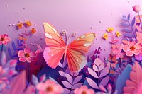 Cute butterfly background outdoors pattern nature.