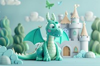 Cartoon dragon cute toy.