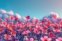 Cute flowers background backgrounds landscape outdoors.