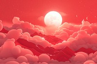 Cute red sky fantasy background backgrounds outdoors nature.
