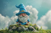 Cute wizard background cartoon fantasy representation.