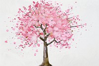 Cherry blossom tree flower plant art.