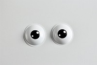 Googly eyes white black anthropomorphic.