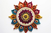 Indian easy rangoli design jewelry pattern art.