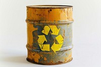 Radioactive waste white background container drinkware.