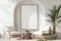 Frame on wall furniture indoors plant.