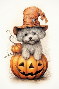 Dog character halloween festival animal canine.