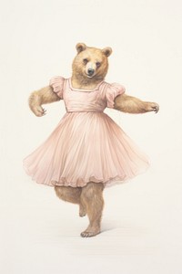 Bear character Ballet recreation wildlife clothing.