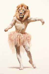 Lions character Ballet recreation wildlife dancing.