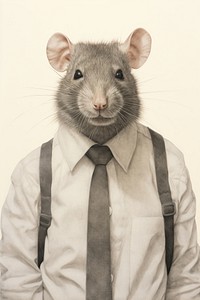 Rat character Business cloth accessories chinchilla accessory.