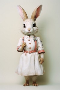 Rabbit character Nurse figurine person animal.