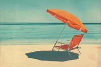 Beach chair shoreline furniture.