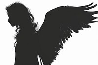 Angel silhouette clip art archangel female person.