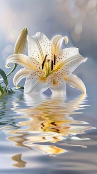 Spring lily outdoors nature flower.