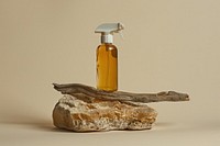 Spray bottle wood cosmetics perfume.