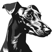 Greyhound illustrated wildlife airedale.