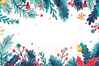 Christmasborder doodle colorful cute hand drawn pattern nature backgrounds.