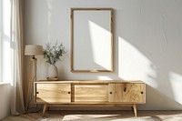 White picture frame sideboard cabinet wood.