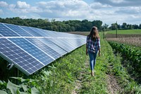 Solar outdoors farm environmentalist.