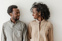 Ethiopian couple conversation person female.