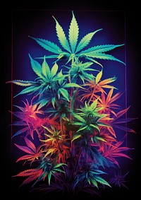 A cannabis plant weed hemp.