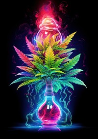 A weed bong light pineapple produce.