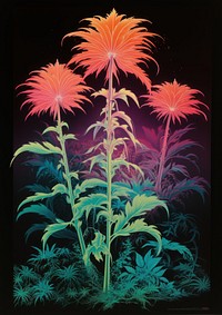 A weed planet flower art asteraceae.