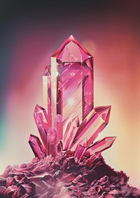 A pink crystal accessories accessory gemstone.