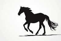 A horse silhouette clip art animal mammal monochrome.