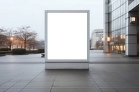 White poster mockup blackboard furniture person.