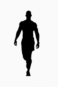 Fitness silhouette clip art white adult white background.