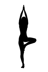 Fitness silhouette clip art sports adult yoga.