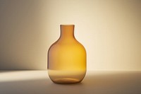 Amber glass vase mockup beverage pottery alcohol.