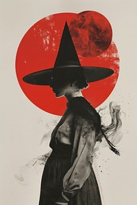 A witch clothing painting apparel.