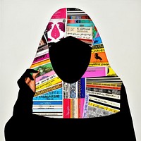 Pop muslim traditional art collage represent of muslim culture advertisement clothing brochure.