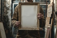Art photo frame painting person.