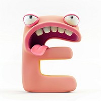 Letter E mouth furniture figurine.